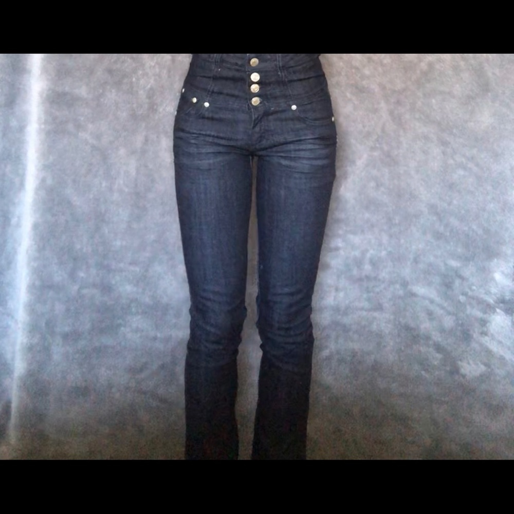VINTAGE HIGH WAISTED BOOT CUT  JEANS